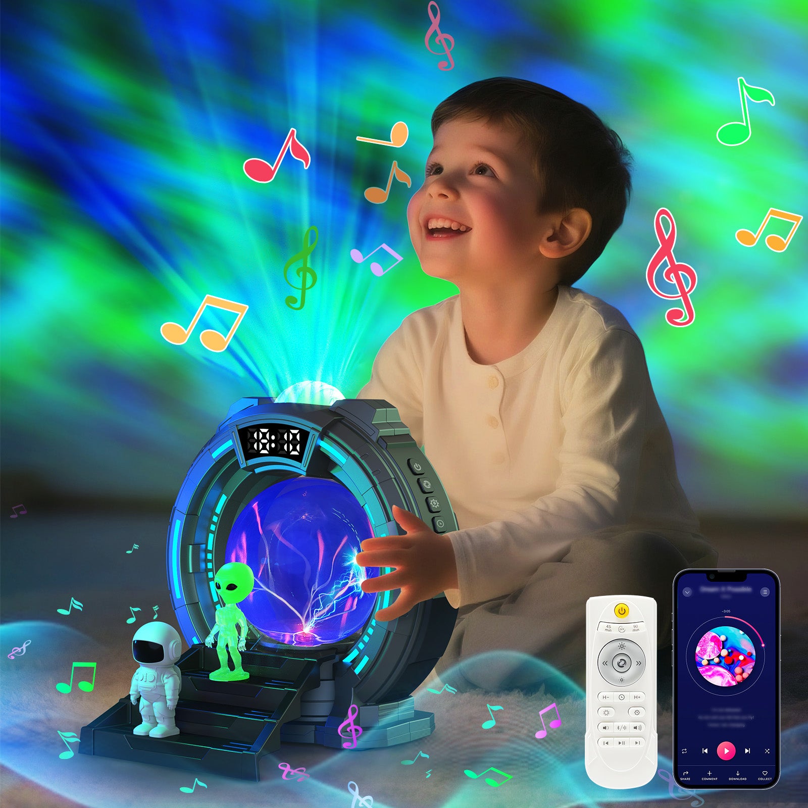 8-in-1 Sci-Fi Gateway Galaxy Projector