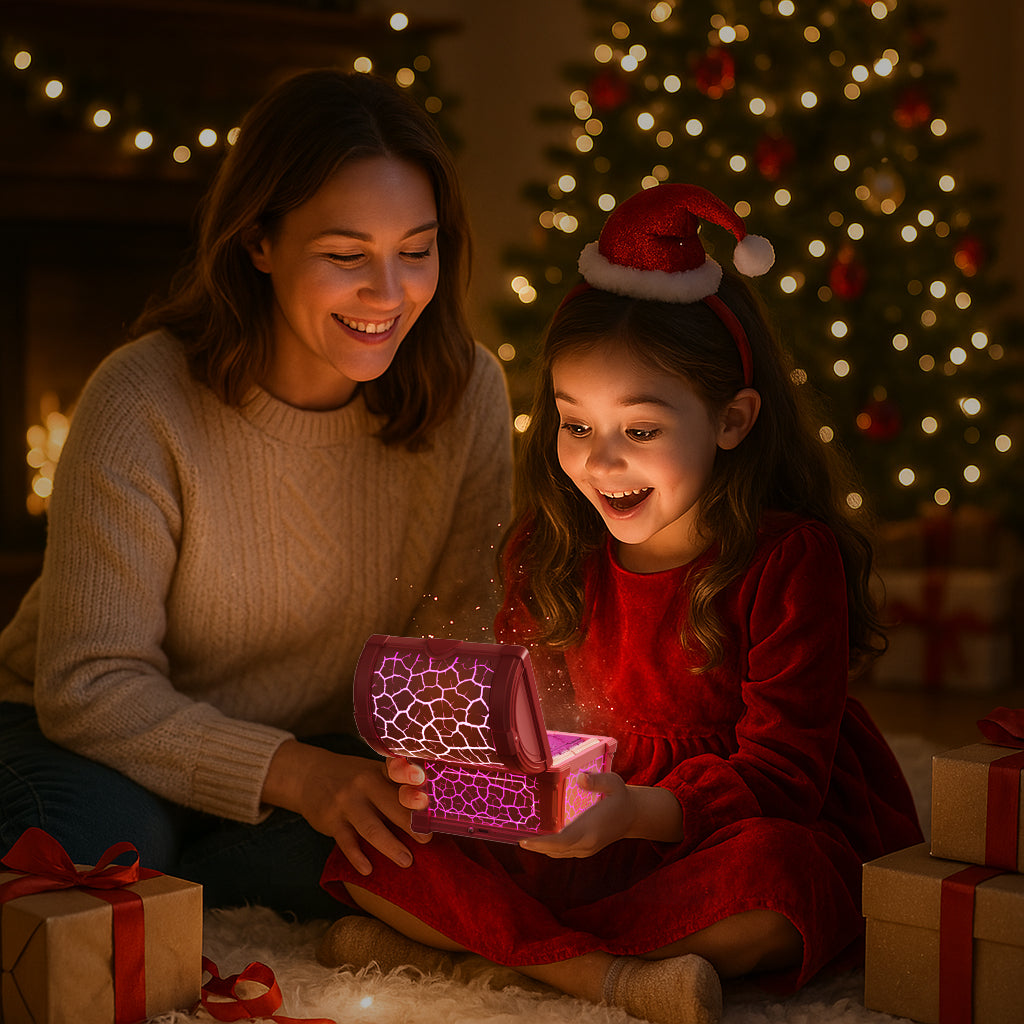 Treasure Chest Galaxy Projector with Bluetooth Speaker